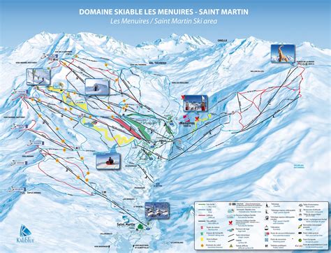 Les Menuires Trail map - Freeride