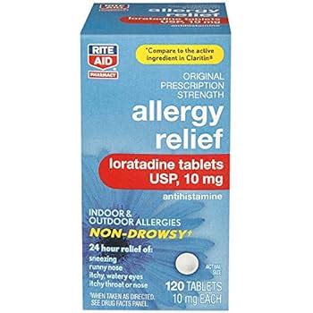 Amazon Rite Aid Hour Loratadine Allergy Relief Tablets Mg