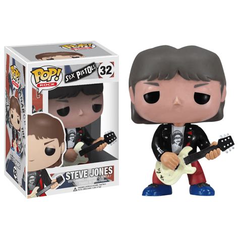 Funko Pop Rock Sex Pistols Steve Jones 32 Original Moça do Pop