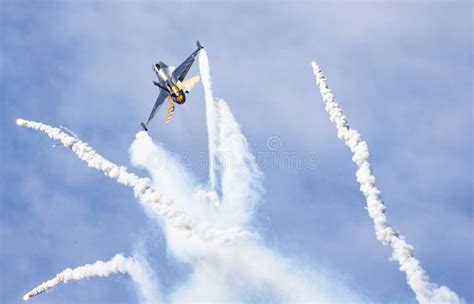 Solo Turk F C Air Aerobatics Show In Teknofest Istanbul Editorial