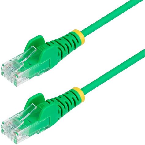 StarTech.com 7FT Cat6 High-Density 28AWG Slim Data Center Patch Cord — Green (10-Pack) (N6PAT-C6-SLIM-7FT-GN-10PK)