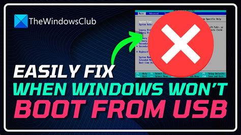 Windows Won T Boot From Usb Fix Youtube