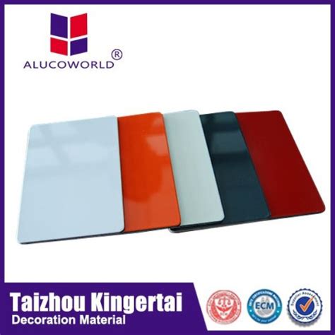 Alucoworld Outdoor Pvdf Coating High Gloss 5mm Decorative Fireproof Aluminum Composite Panel