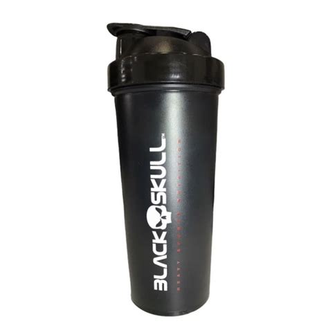 Coqueteleira Shaker Preta Black Skull Academia 600ml Shopee Brasil