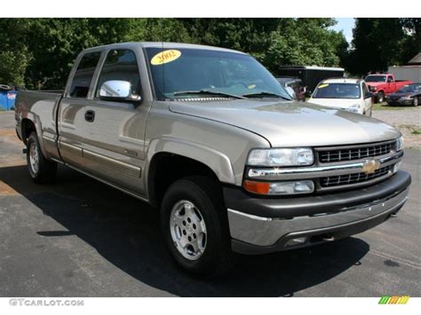 2002 Light Pewter Metallic Chevrolet Silverado 1500 Ls Extended Cab 4x4