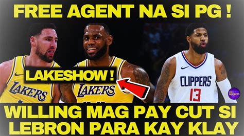 LEBRON JAMES GUSTO Si KLAY THOMPSON PAUL GEORGE FREE AGENT NA