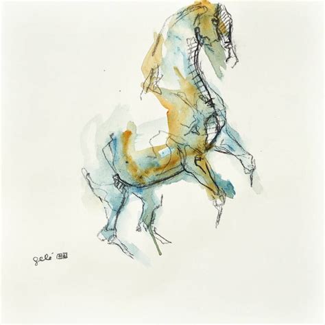 Equine Nude Painting By Benedicte Gele Saatchi Art