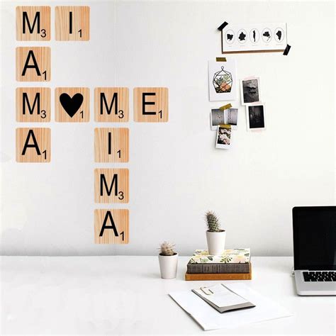 Letras Scrabble Decoraci N De Unas Scrabble Letras De Madera