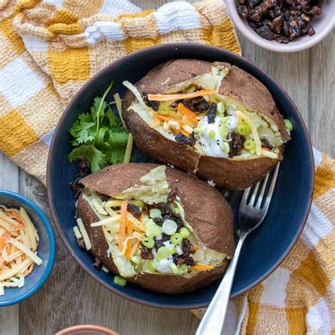 Easy Vegan Loaded Baked Potato Recipe Veggies Don T Bite