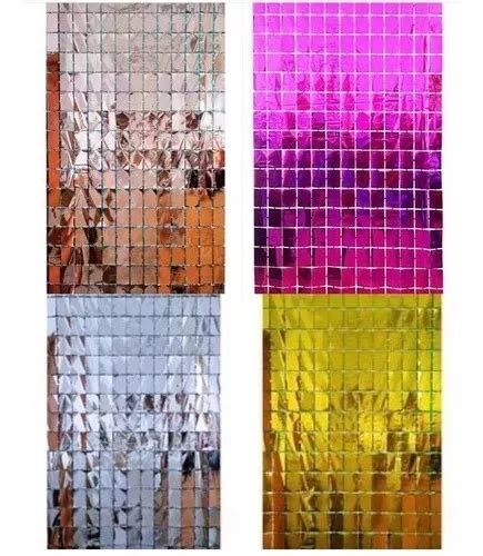 Cortina Painel Metalizada Quadrada Shimmer Mercadolivre