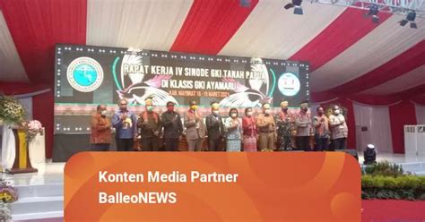 Gubernur Papua Barat Resmi Buka Raker Sinode GKI Di Maybrat Kumparan