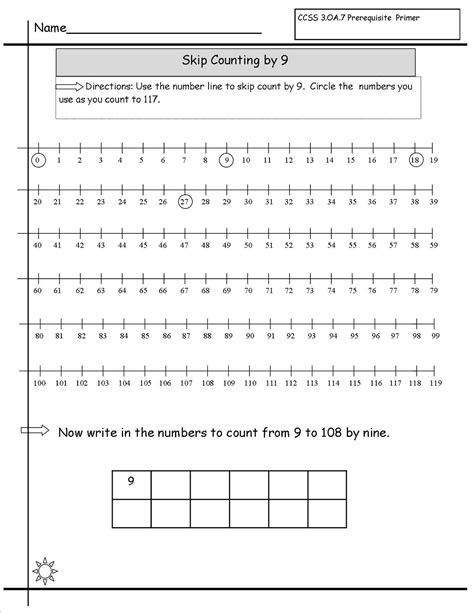 skip count | K5 Worksheets