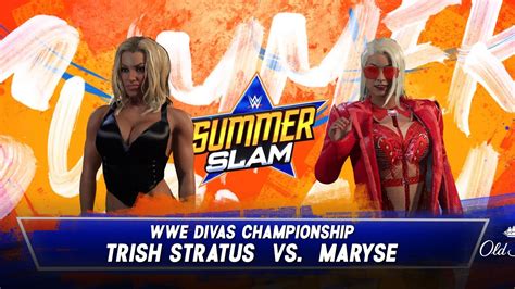 Wwe K Universe Mode Trish Stratus Vs Maryse Youtube