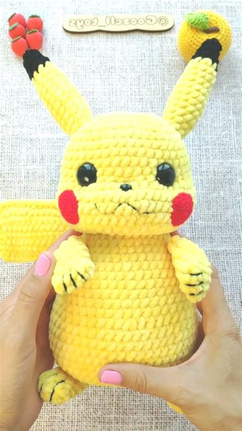 Pikachu Pokemon Free Crochet Pattern