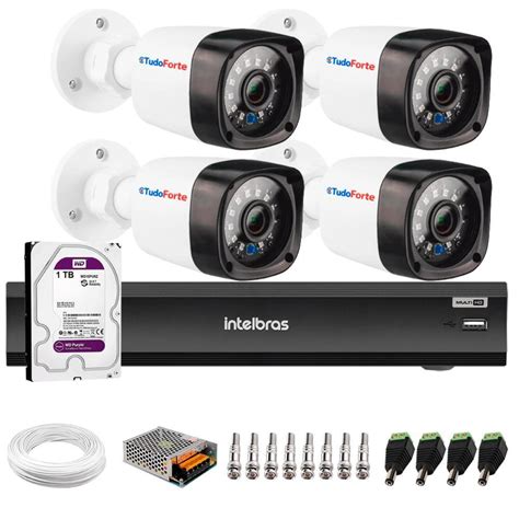 Kit C Meras De Seguran A Full Hd P M Infrav Vis O Noturna Dvr