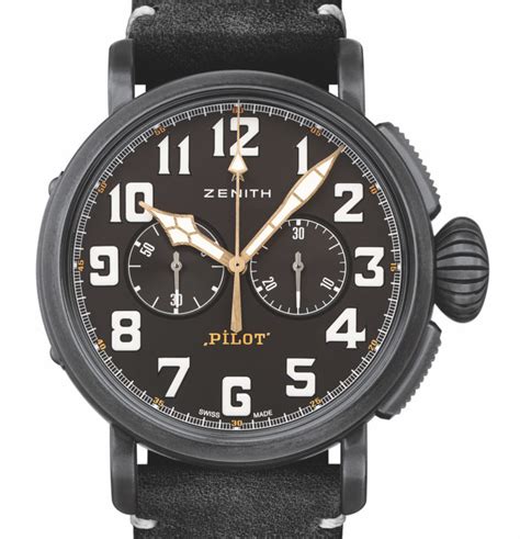 Zenith Pilot Type 20 Ton Up Black Chronograph | aBlogtoWatch