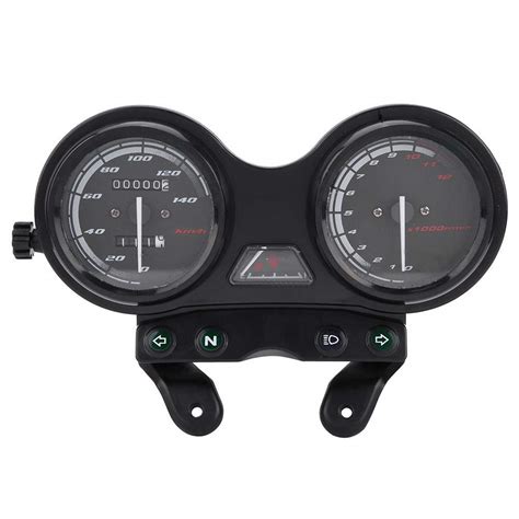 Compteurs De Vitesse Moto CC 12V Moto 12000RPM LCD Compteur