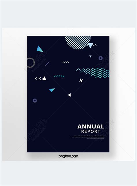 Blue Geometric Pattern Business Report Cover Template Imagepicture Free Download 464730090