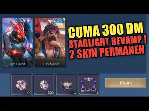 PENJELASAN HARGA STARLIGHT REVAMP CUMA 300 DIAMOND DAPET 2 SKIN