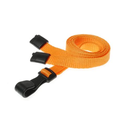 Orange Lanyards With Plastic J Clip Orange Neck Lanyards