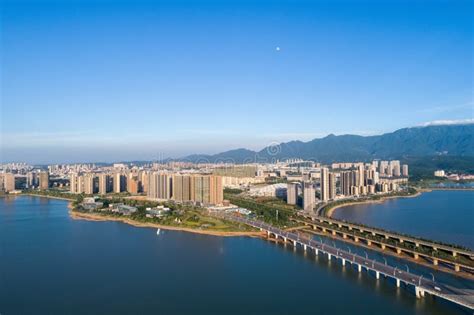 Beautiful Jiujiang Cityscape Stock Image - Image of lake, development ...