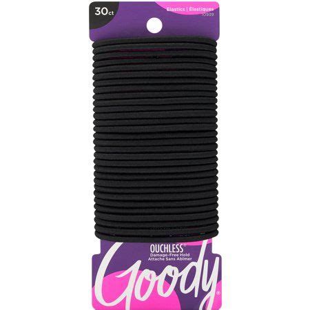 Goody ouchless black hair elastics no metal gentle hair ties 30 ct ...