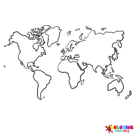 20 Páginas Para Colorir De Mapa Múndi