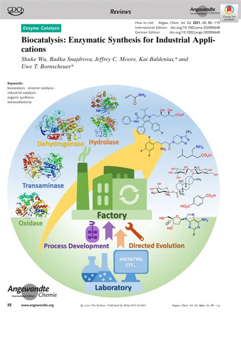 PDF Biocatalysis Enzymatic Synthesis For Industrial Applications