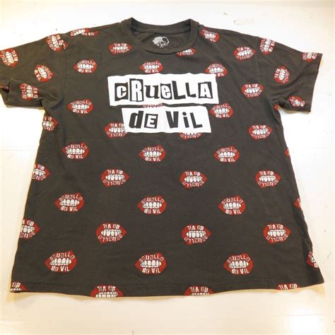 Cruella De Vil 101 Dalmatians Disney Tee T Shirt Unis Gem