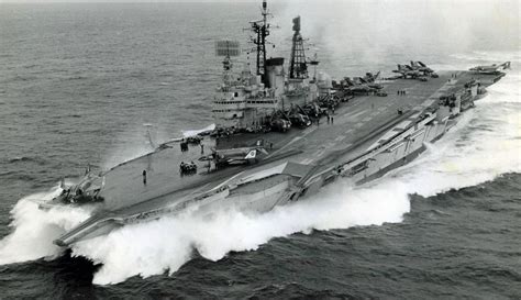 Hms Ark Royal R09 At Speed Circa 1977 [2060x1190] R Warshipporn