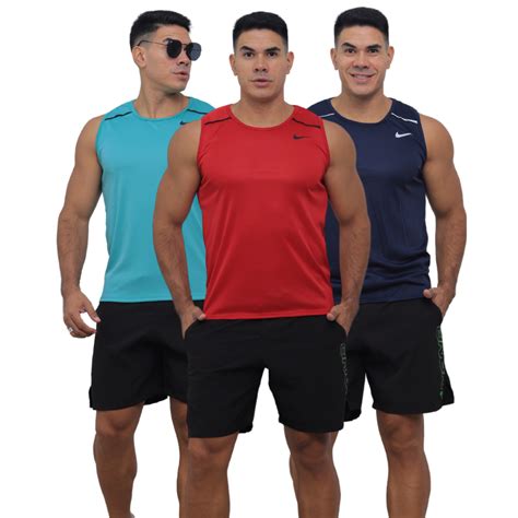 Kit Camisetas Regatas Lisa Dry Fit Academia Masculina Treino Esporte