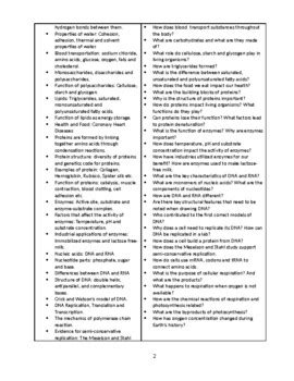 Ib Biology Unit Plan Molecular Biology By Ib And Myp Resources