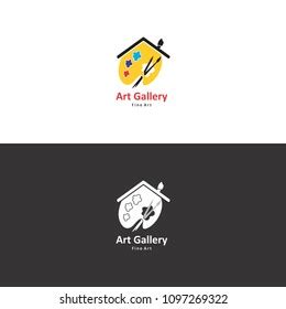 Art Gallery Logo Vector Stock Vector (Royalty Free) 1097269322 ...