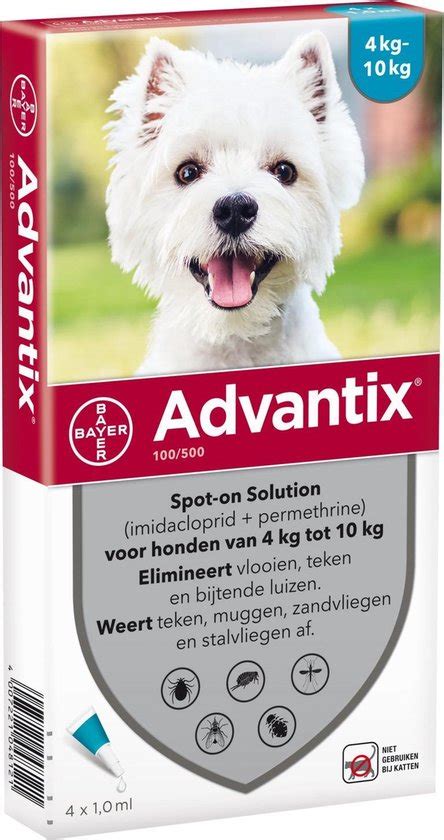 Bayer Advantix Vlooien Teken Pipetten Hond Tot Kg Stuks