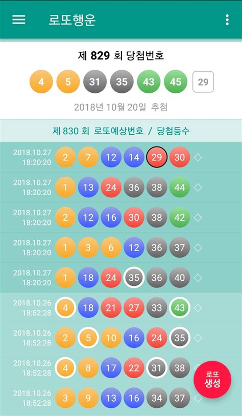 로또예상번호 추천하는 최강 로또앱 로또행운 로또당첨번호 로또645 당첨번호 분석 로또예상번호 추출 출현 미출현 로또번호 자동 로또패턴 적용 행운번호 생성