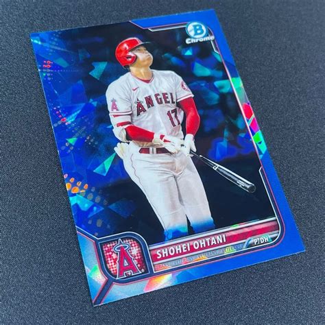 2022 Topps Bowman Chrome Sapphire 大谷翔平 No 71 サファイアリフラクターカード Sapphire