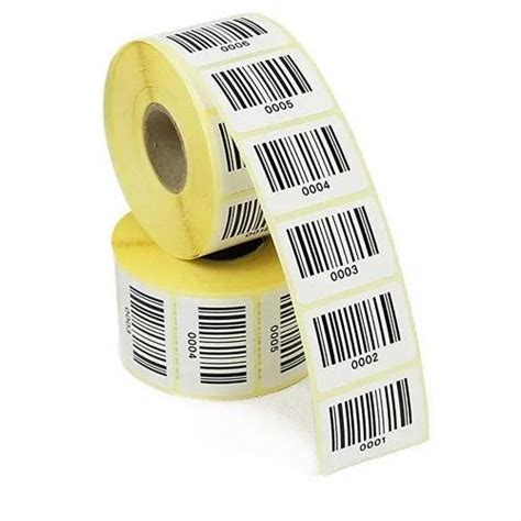 Paper Printed Barcode Label GSM 50 100 Gsm At Rs 50 Roll In Indore