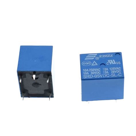 Реле Songle SRD-05VDC-SL-C электромеханическое (5V, 10A) купить в СПб ...