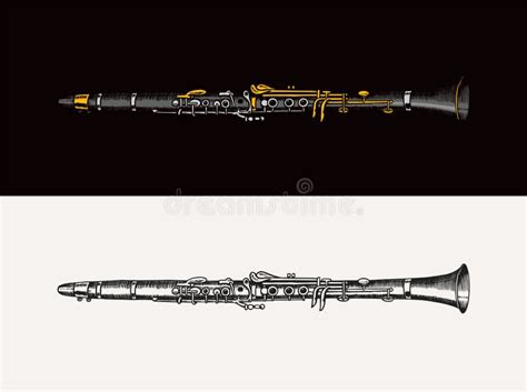 Jazz Flute Vector Illustration Classical Wind Trumpet Musical