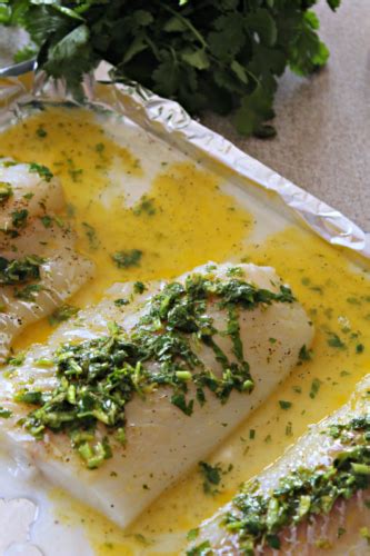 Cilantro Lime Buttered Cod