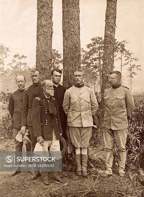 Staff Of The St Us Volunteer Regiment The Rough Riders Front Row