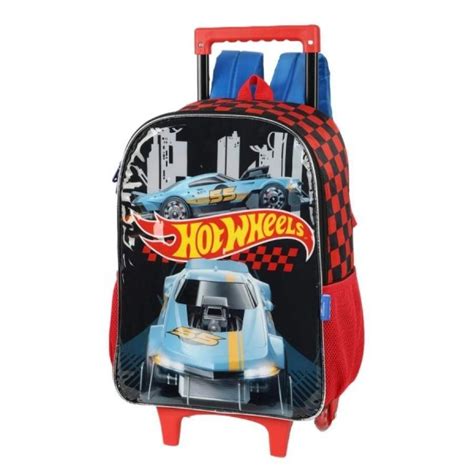 Mochila Maxlog Mochila Escolar Rodas Hot Wheels Azul IC41512HW