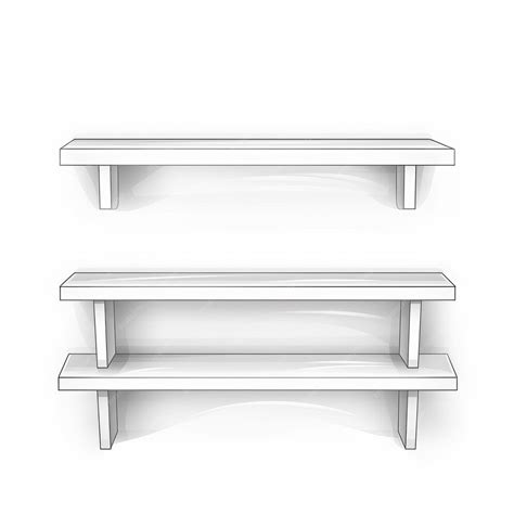 Premium AI Image | Minimalist Shelf Illustration