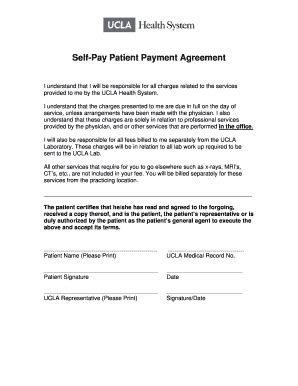 Medical Self Pay Agreement Form Complete With Ease AirSlate SignNow