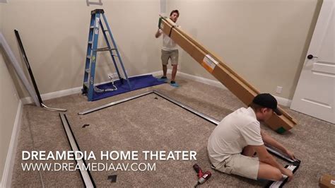 How To Build Assemble And Install A Projector Screen Youtube