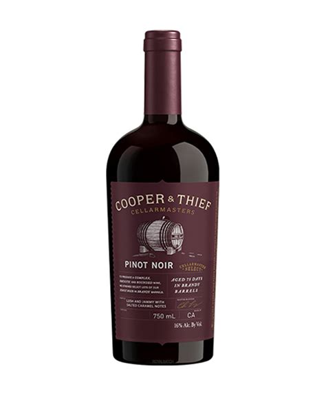 Cooper And Thief Brandy Barrel Aged Pinot Noir Wine Royal Batch