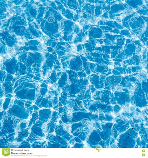 Background Of Rippled Pattern Of Clean Water In A Blue Swimming Stock