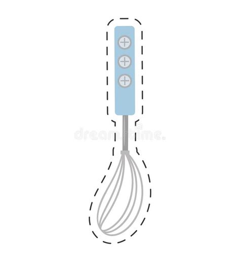 Wire Whisk Kitchen And Cooking Utensils Shadow Stock Illustration