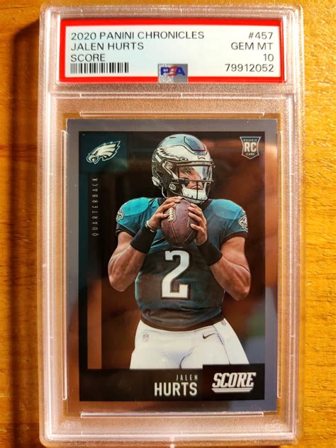 Jalen Hurts 2020 Chronicles 457 Score Update Price Guide Sports Card