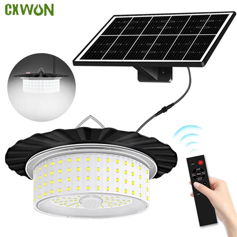 Solar Shed Lights With Motion Sensor Indoor Outdoor Waterproof 244 Led Solar Pendant Light 5